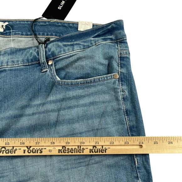 Torrid Jeans Women Plus 24R Slim Through Hip and Thigh Boot Cut Mid Rise Stretch - Picture 10 of 16